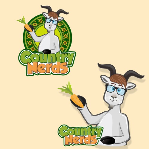 Website logo with the title 'Logo concept For Country Nerds'