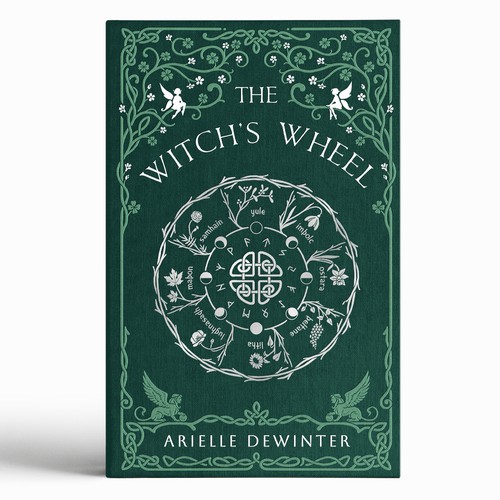 Celtic design with the title 'Illustrated Fantasy Romance Cover'