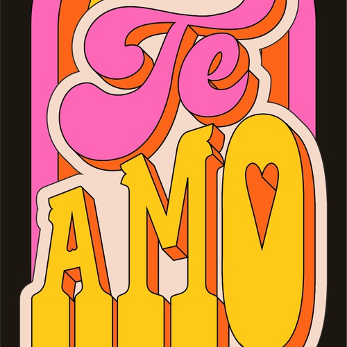 Valentine design with the title '99Designs community contest'