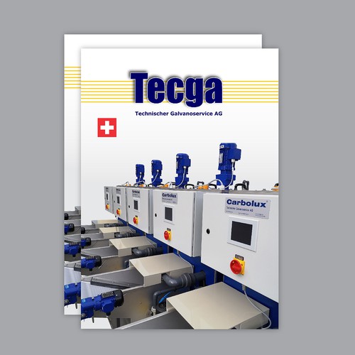 Machine design with the title 'Tecga - Technischer Galvanoservice'