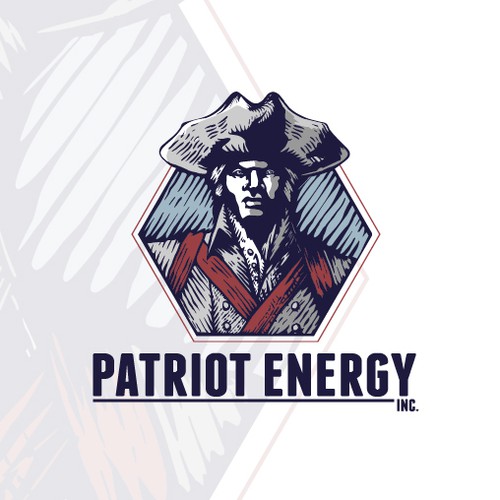 Red brand with the title 'Another Patriotic Logo'