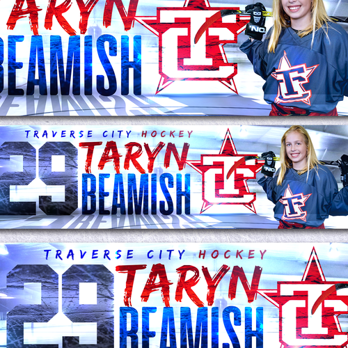 Hockey design with the title 'Hockey Poster Design'