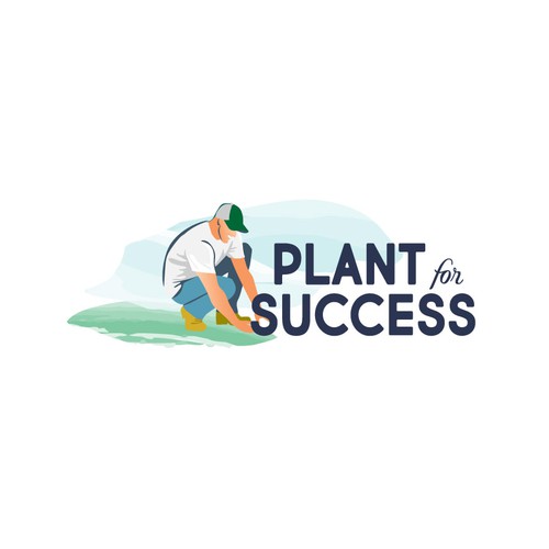 Garden logo with the title 'plant for success'