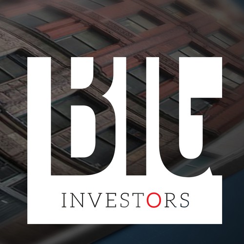 Contemporary logo with the title 'winning design: BIG investors real estate  logo'