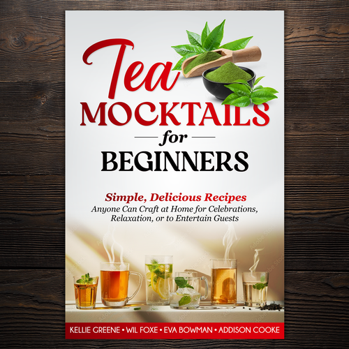 Graphic book cover with the title 'Mocktails for Beginners eBook'