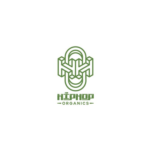 Modernist design with the title 'HIP-HOP ORGANICS'