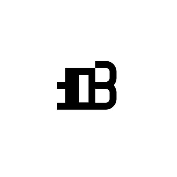 Simple letter bb monogram stylish type design logo