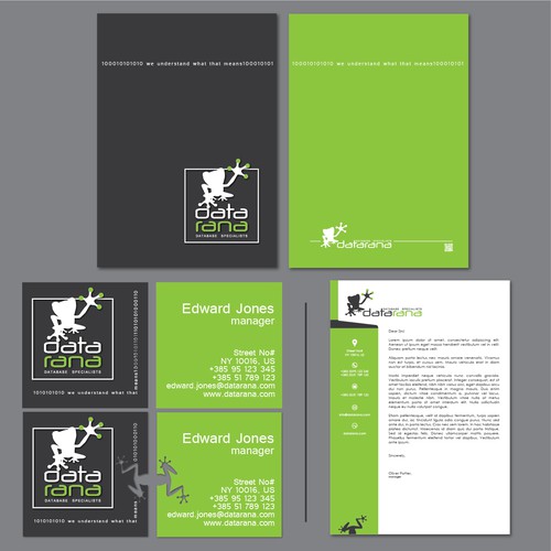 Database design with the title 'logo datarana'