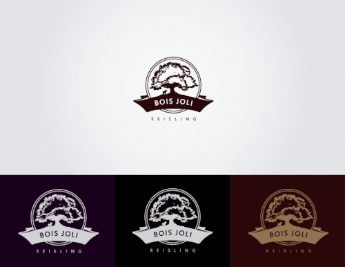 Nature label with the title 'Wine label Concept'