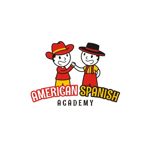 Kids brand with the title 'Logo design for American Spanish Academy'