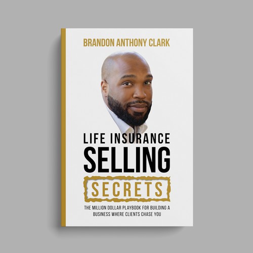 Abstract book cover with the title 'LIFE INSURANCE SELLING SECRETS'