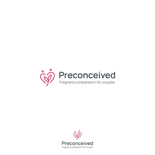Logo with the title 'Preconceived logo'