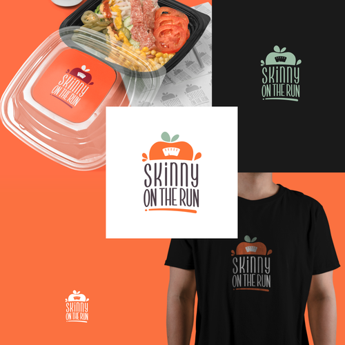 Diet logo with the title 'healty food logo'