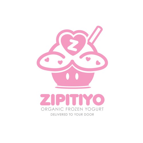 Yogurt cream logo. Frozen yogurt vintage lettering set background Stock  Vector by ©pushkarevskyy 203950668