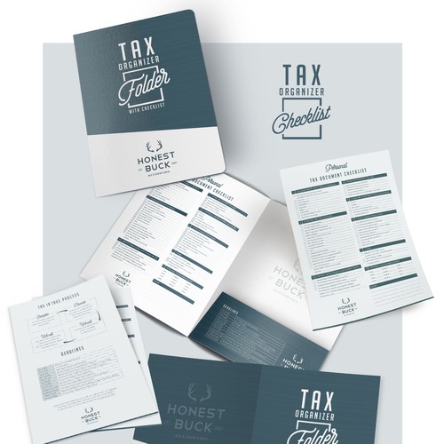 Folder design with the title 'Tax organizer documents'