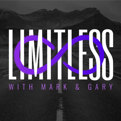 Podcast design with the title 'Limitless Podcast Cover'