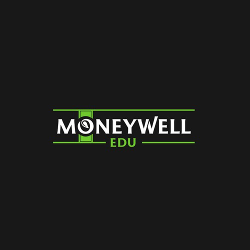 Dollar design with the title 'Moneywell EDU logo'