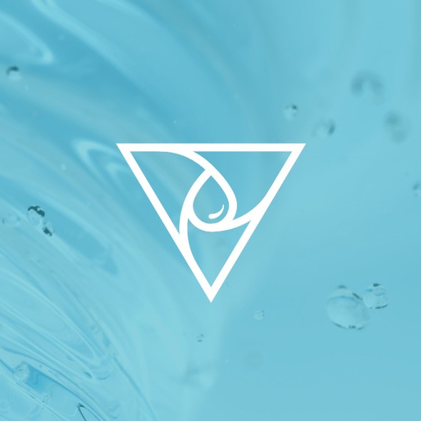 Oil drop logo with the title 'Minimalist Logo Design for Vortexes, a company that is selling the highest quality oil products in the UK'