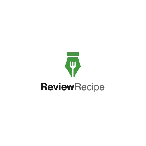 Recipe logo with the title 'Review Recipe Logo'