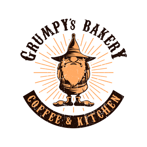 Bakeshop design with the title 'Grumpy;s Bakery'