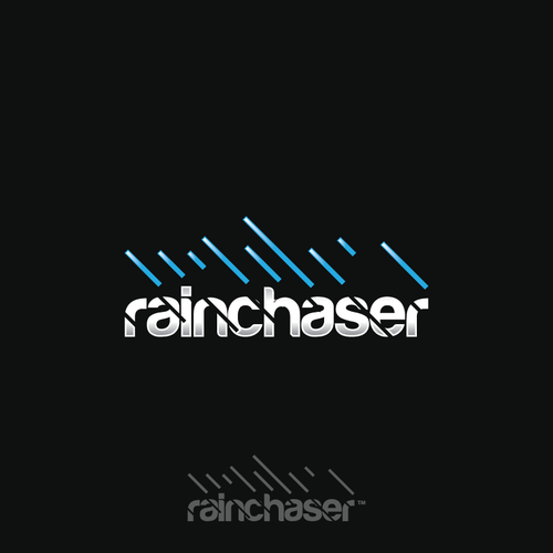 Rain logo with the title 'logo design for Rainchaser'