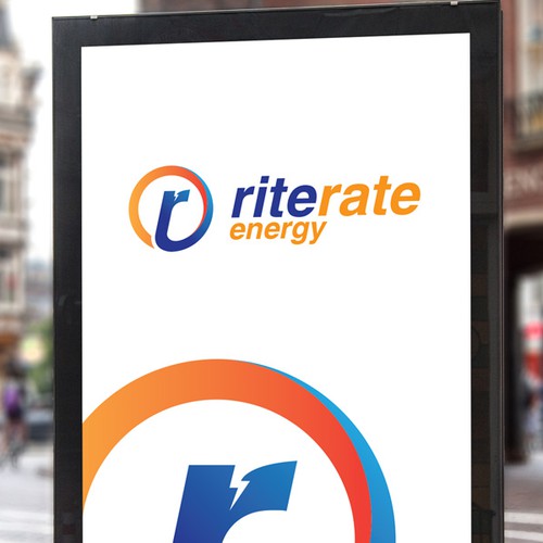 Circle logo with the title 'Rite Rate Energy Logo Proposal'