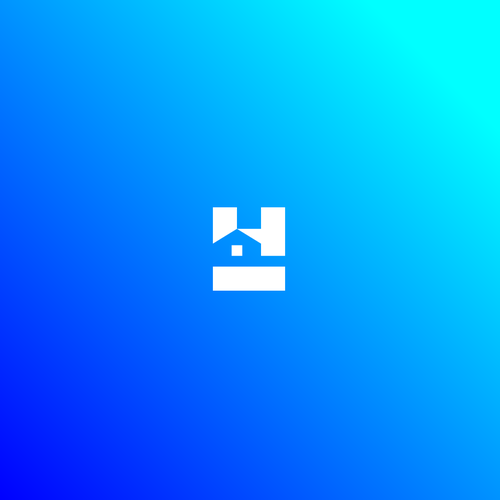 Negative space logo with the title 'HUNTO'