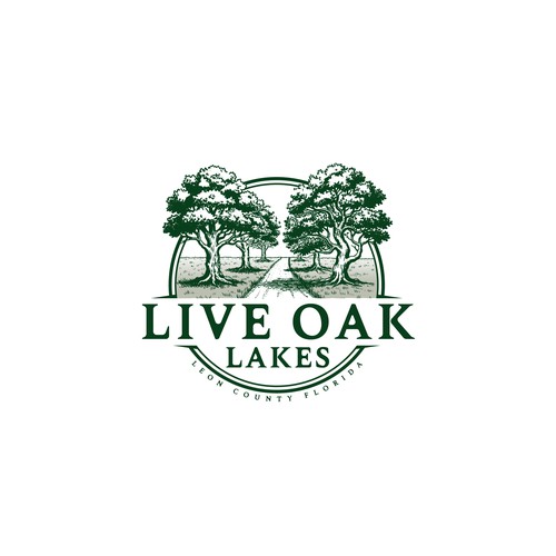 Logo with the title 'live oak'