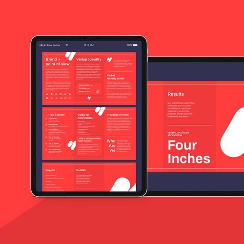 Media design with the title 'Digital Brochure Design'