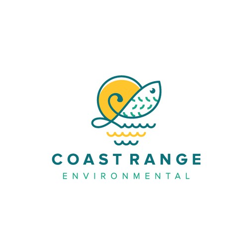 Environmental brand with the title 'Simple logo For Coast Range'