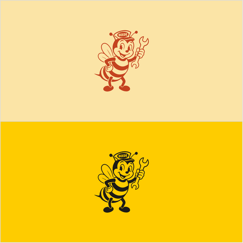 Bee design with the title 'Logo for an air conditioning service company'
