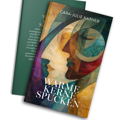 Feminine book cover with the title 'Abstract experimental cover '