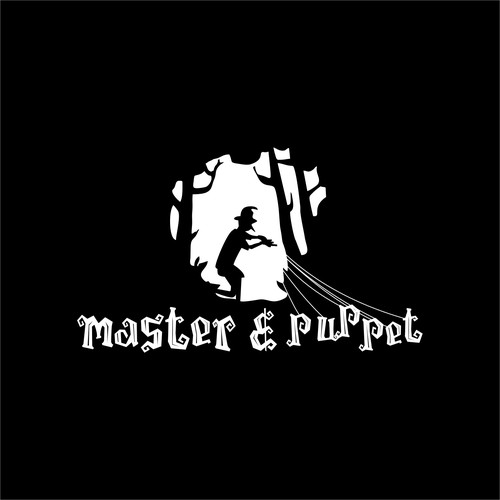 Halloween logo with the title 'Master & Puppet'