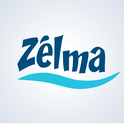 Swimming pool design with the title 'Design Logo for Swimming Pool Zelma'