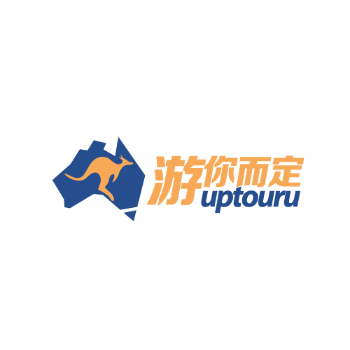 Australia flag logo with the title '游你而定 uptouru'