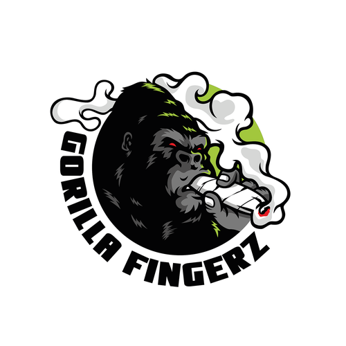 Joint logo with the title 'Giant Joint smoking gorilla!!!'