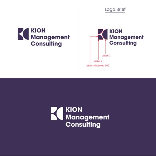 Management consulting logo with the title 'Logo concept for a Management Consulting company'
