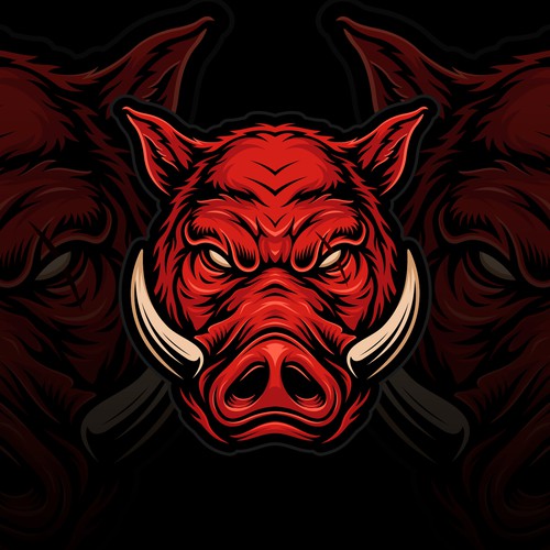 Vector logo with the title 'HOLE HOGZ'