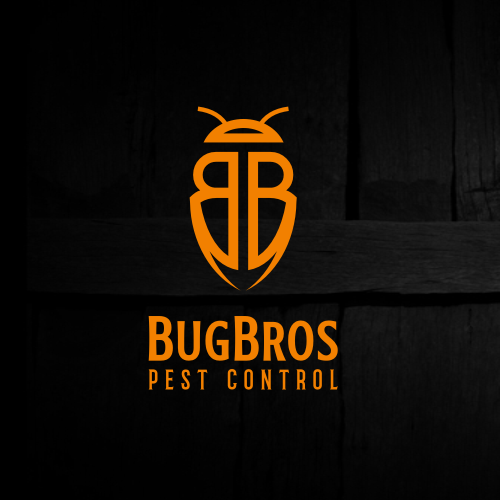 Pest control logo with the title 'BugBros'