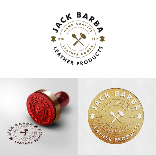 Leather logo with the title 'leather-logo'