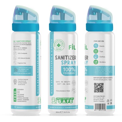 Sanitizer Label Design 