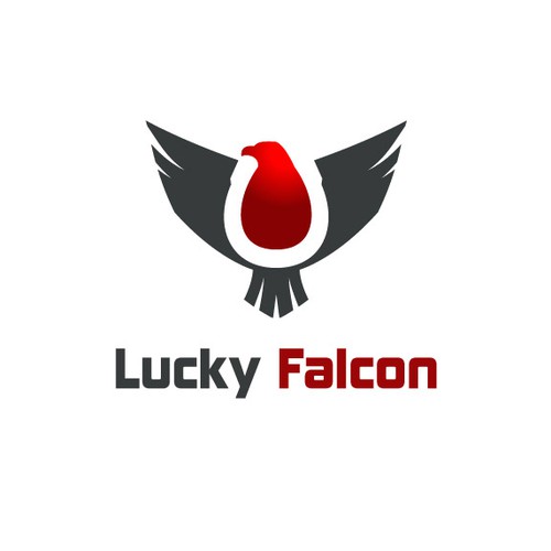 Lucky design with the title 'lucky falcon logo design'