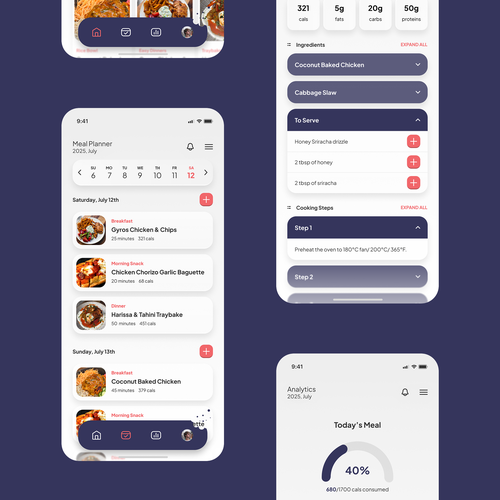 Plan design with the title 'Simple, Clean, and Professional Mobile Application Design'