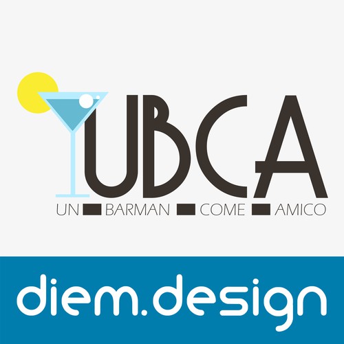 Bar and restaurant logo with the title 'Logo bar and restaurant'