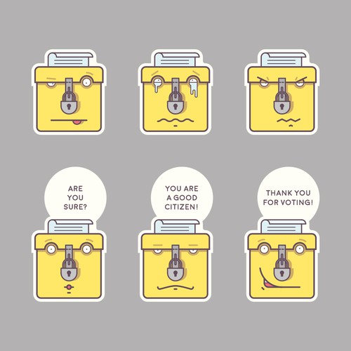 Vote design with the title 'Box'