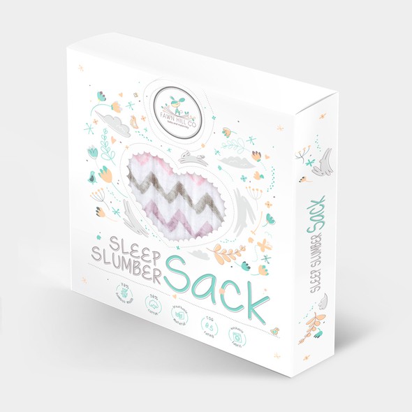 Playful packaging with the title 'Modern packaging for Baby Product'