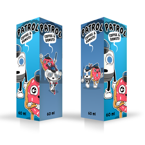 Donut design with the title 'Coffee and Donuts'