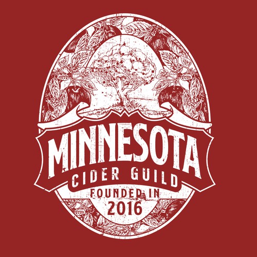 Packaging logo with the title 'VINTAGE BAND LABEL'