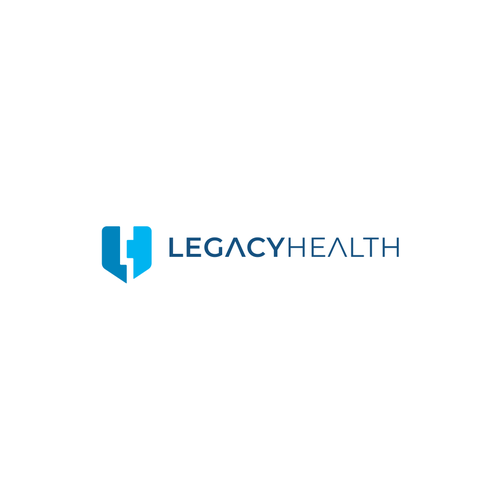 Shield logo with the title 'Legacy Health'