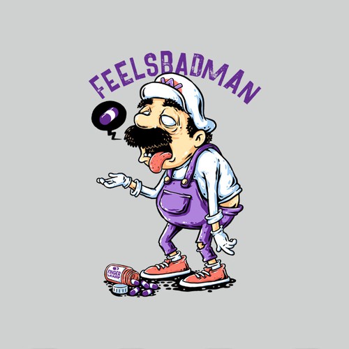 Cartoon t-shirt with the title 'Fun cartoony shirt design for gaming brand'